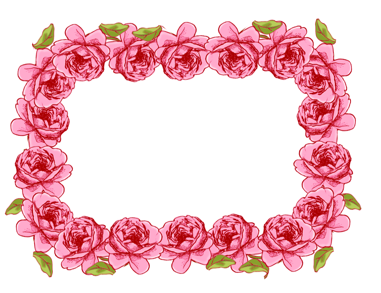 free faux vintage roses frame and borders png ? Rosenrahmen png 