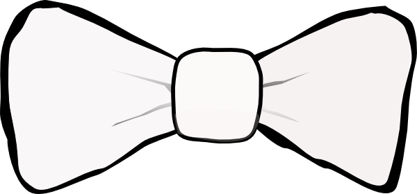 Bow Tie White clip art - vector clip art online, royalty free 