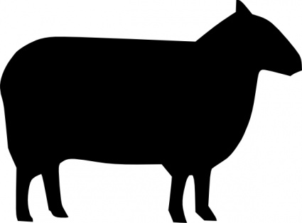 Sheep Silhouette clip art - Download free Animal vectors