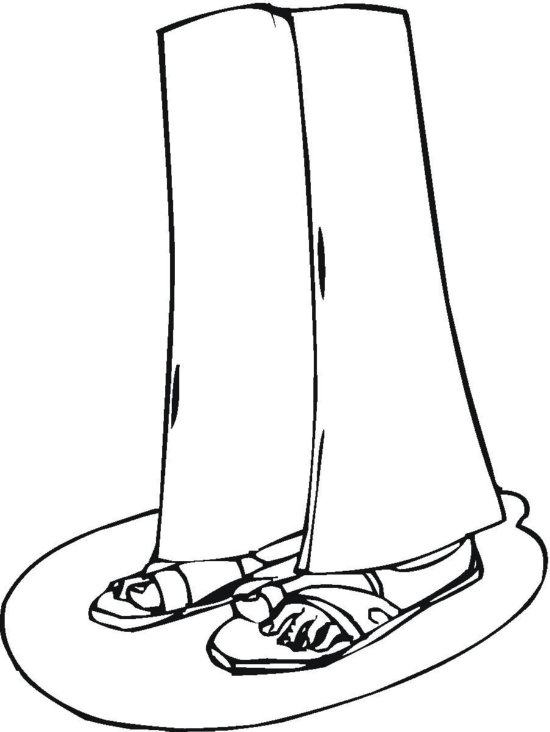 coloring pages of foot and hands
