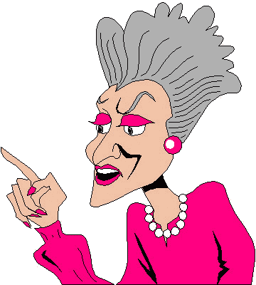 Pix For  Old Woman Cartoon Face
