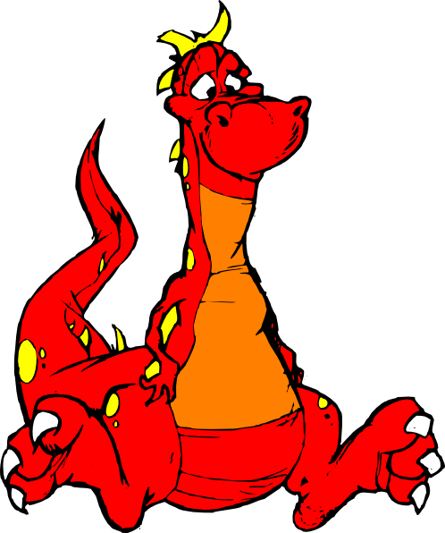 Red Dragon clip art - vector clip art online, royalty free 