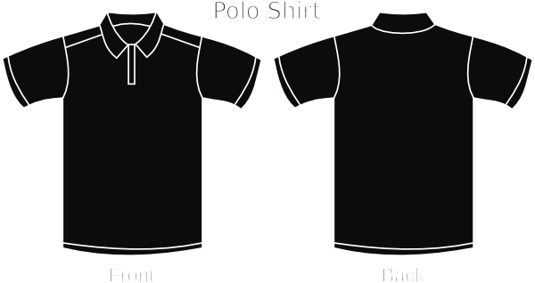 Black Polo Shirt clip art - vector clip art online, royalty free 