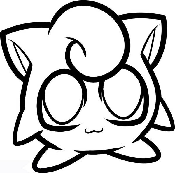 Chibi Jigglypuff Coloring Page - Download  Print Online Coloring 