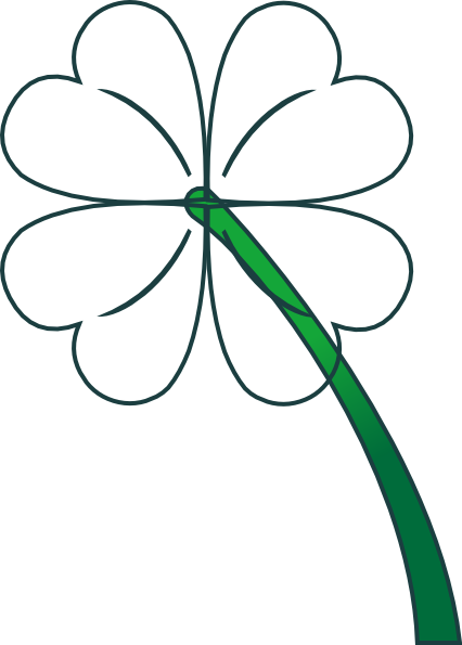 Four Leaf Clover Drawing - Clipart library