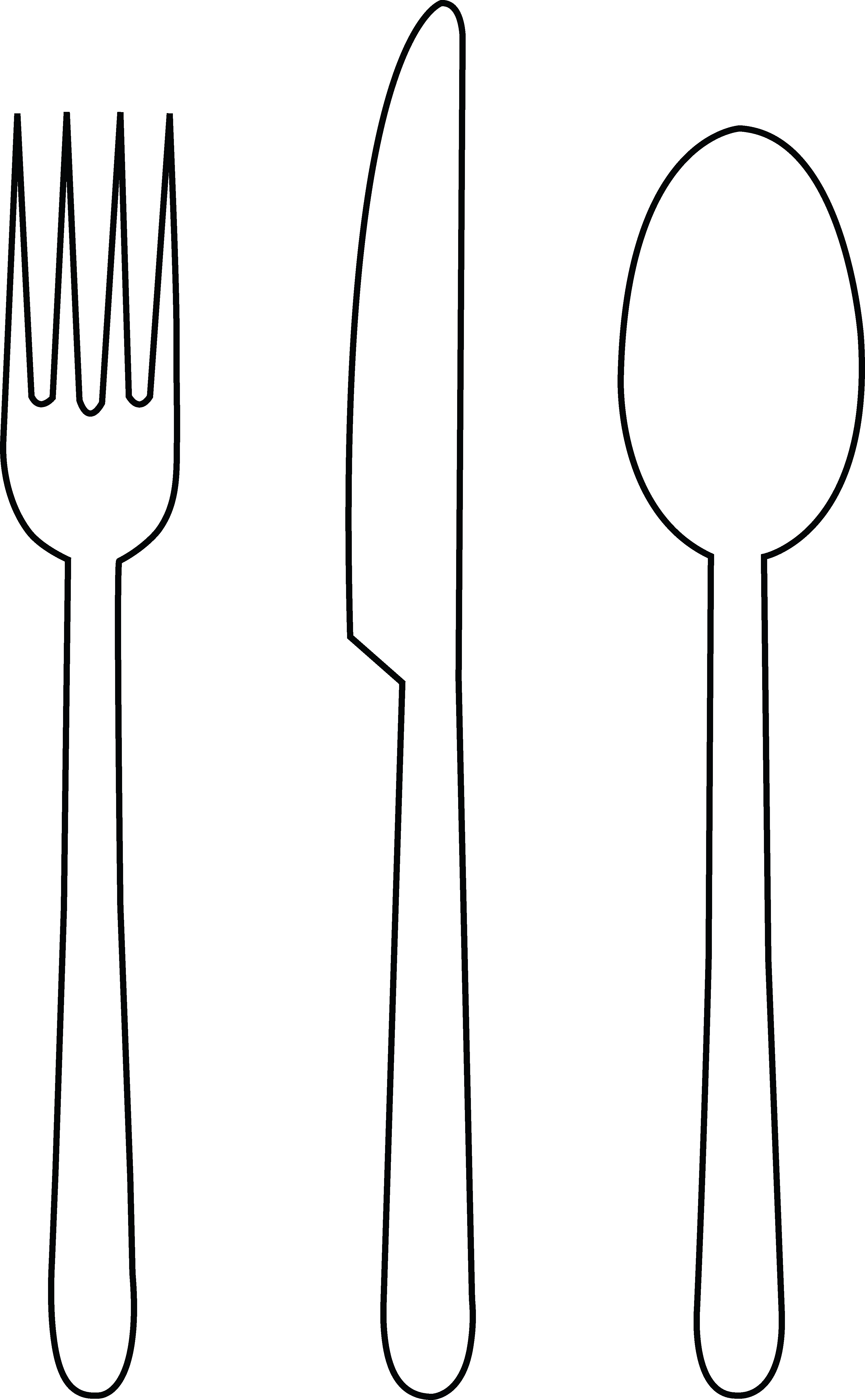 fork clipart colouring pages id 73987 : Uncategorized - yoand.