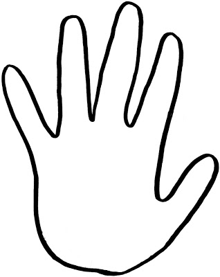 Handprint Outline Images  Pictures - Becuo