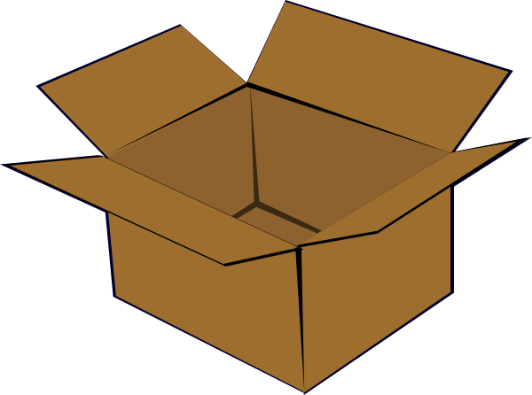 Cardboard Box clip art - vector clip art online, royalty free 