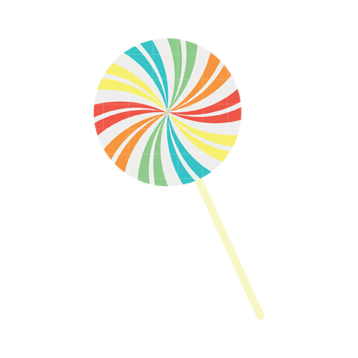 Lollipop Clip Art - Quarter Clipart