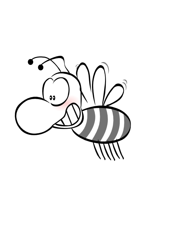 clip art bee line drawing - photo #20