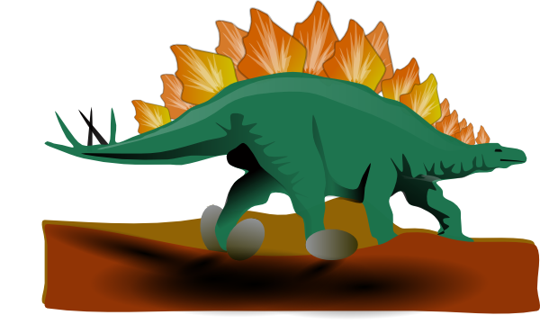 Stegosaurus clip art - vector clip art online, royalty free 