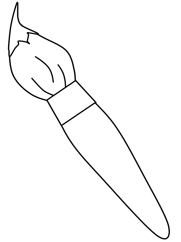 A paint brush Colouring Pages