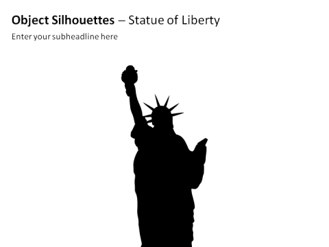 PowerPoint-Object Silhouettes - Statue of Liberty