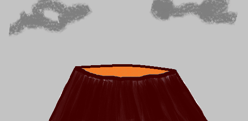 Volcano Animated GIF