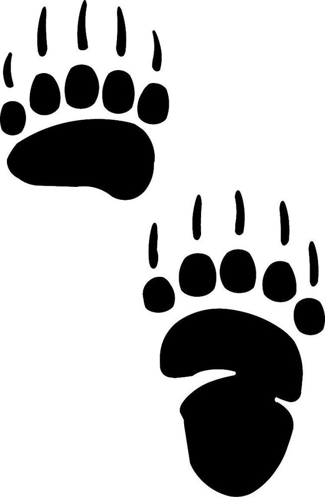 Grizzly Bear Paw Print Tattoo | Native American Bear Paw Print 