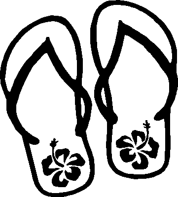 Free Coloring Pages Flip Flops - Clipart library