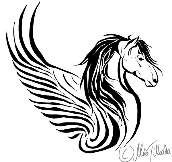 Clipart library: More Like Horse tattoo by Clickroom