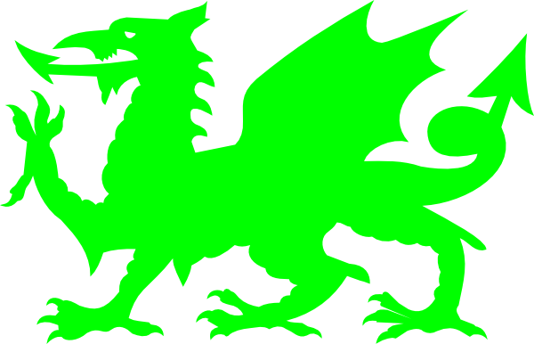 Welsh Green Dragon clip art - vector clip art online, royalty free 
