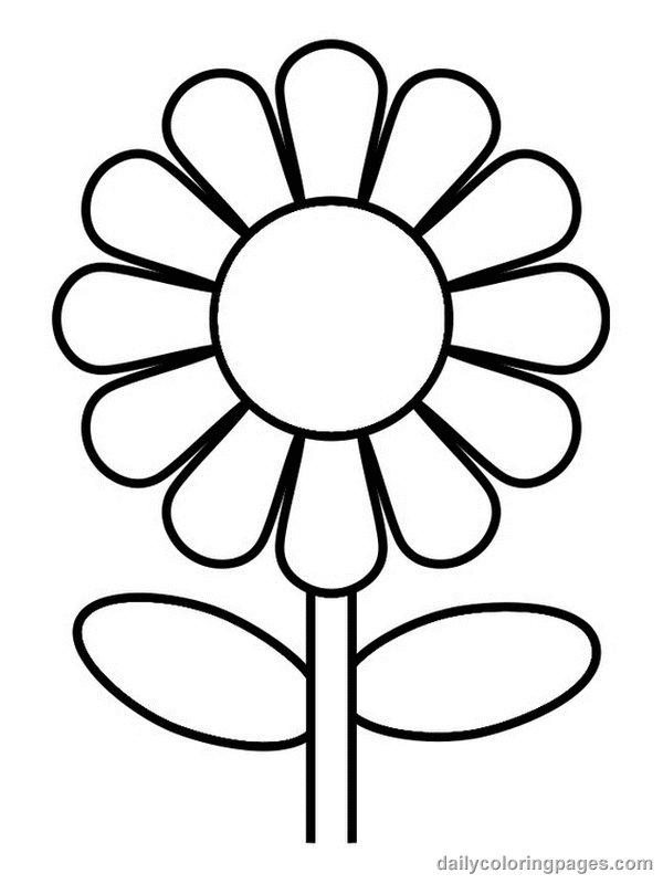 Printable Flower Coloring Pages |