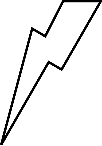 Lightning Bolt Silhouette - Clipart library