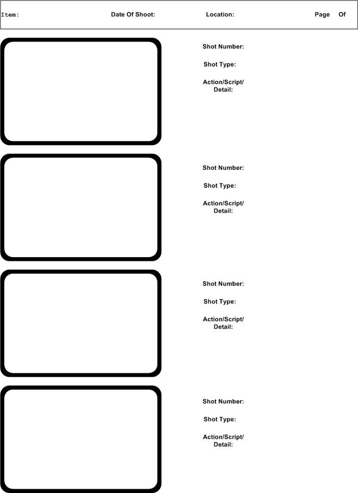 Free Printable Storyboard Template, Download Free Clip Art, Free Clip