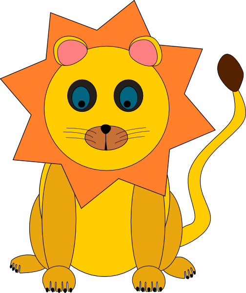 Toy Lion clip art Free Vector 