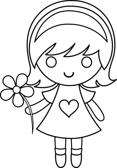 little girl drawing clipart images