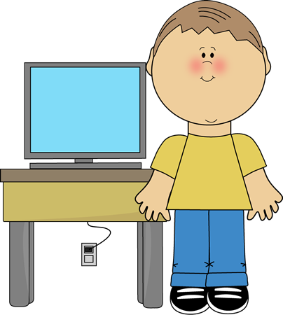 Boy Classroom Computer Technology Expert Clip Art - Boy Classroom 