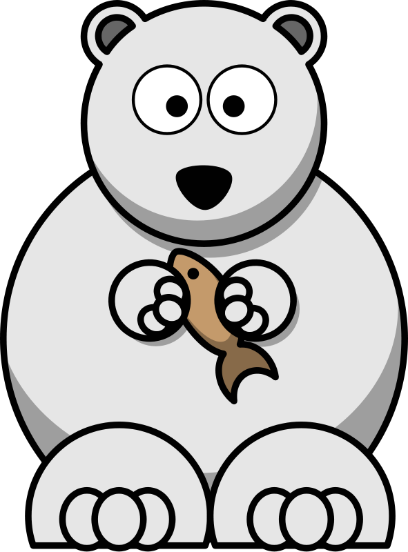 Free Cartoon Polar Bear Clip Art
