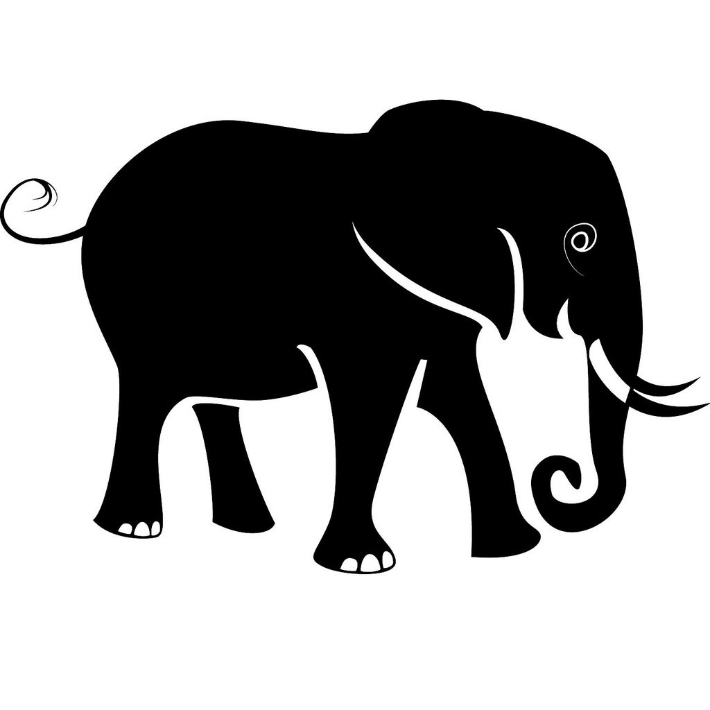 Elephant Vector Silhouette - a photo on Flickriver - Clipart library 