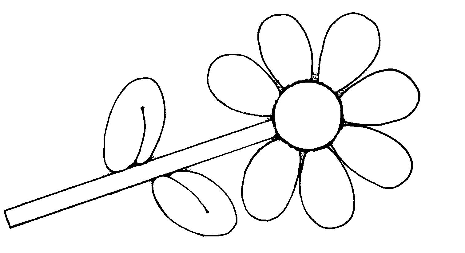 Simple Flowers Clipart Black And White | Clipart library - Free 