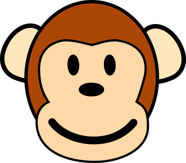 Happy Monkey clip art - vector clip art online, royalty free 
