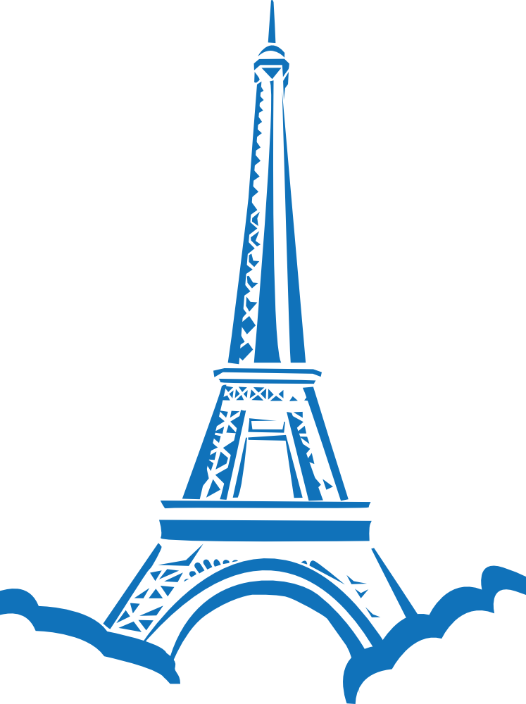 OnlineLabels Clip Art - Eiffel Tower -Paris