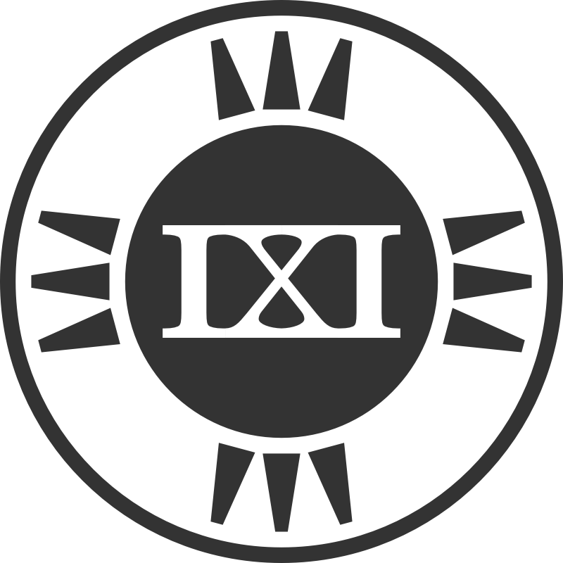 fictional brand logo IXI  