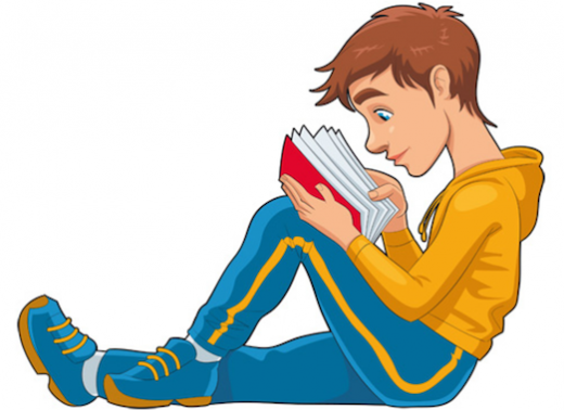 people reading books clipart - Clip Art Library