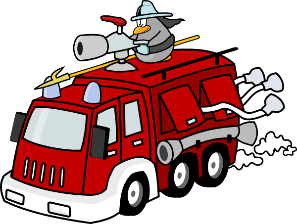 Fire Engine clip art - vector clip art online, royalty free 