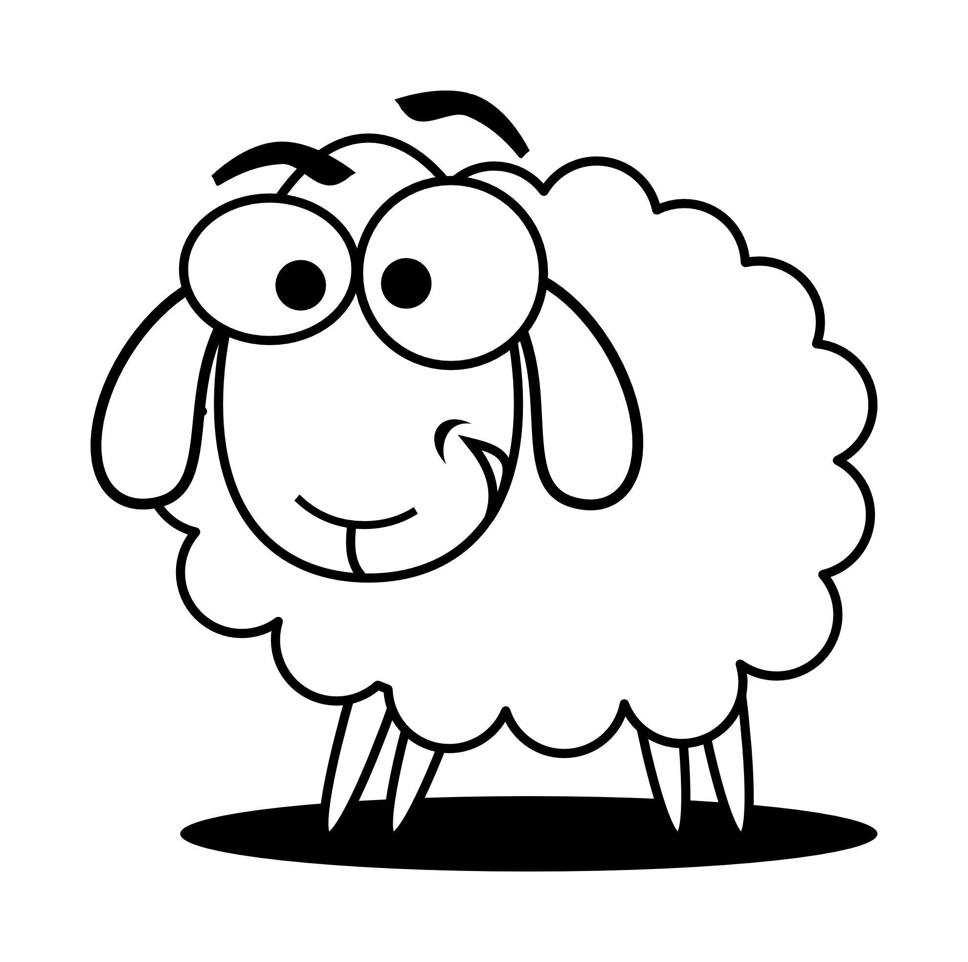 clipartist.net ? Clip Art ? lamb sheep animal super duper SVG