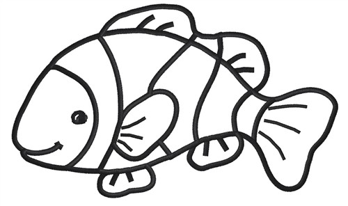 Clown Fish Drawing Outline Images  Pictures - Becuo