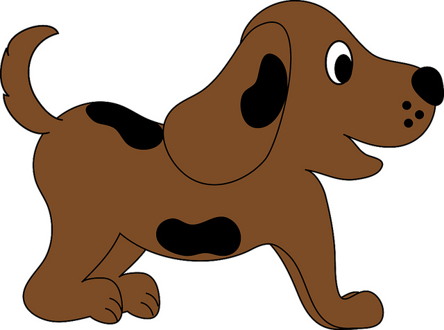 Clip Art Illustration of a Cartoon Puppy | Flickr - Photo Sharing 