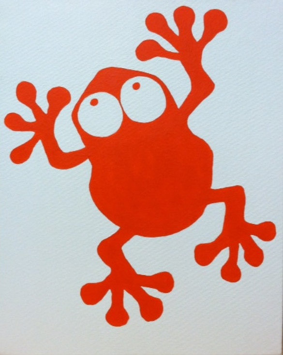 Popular items for frog silhouette on Etsy