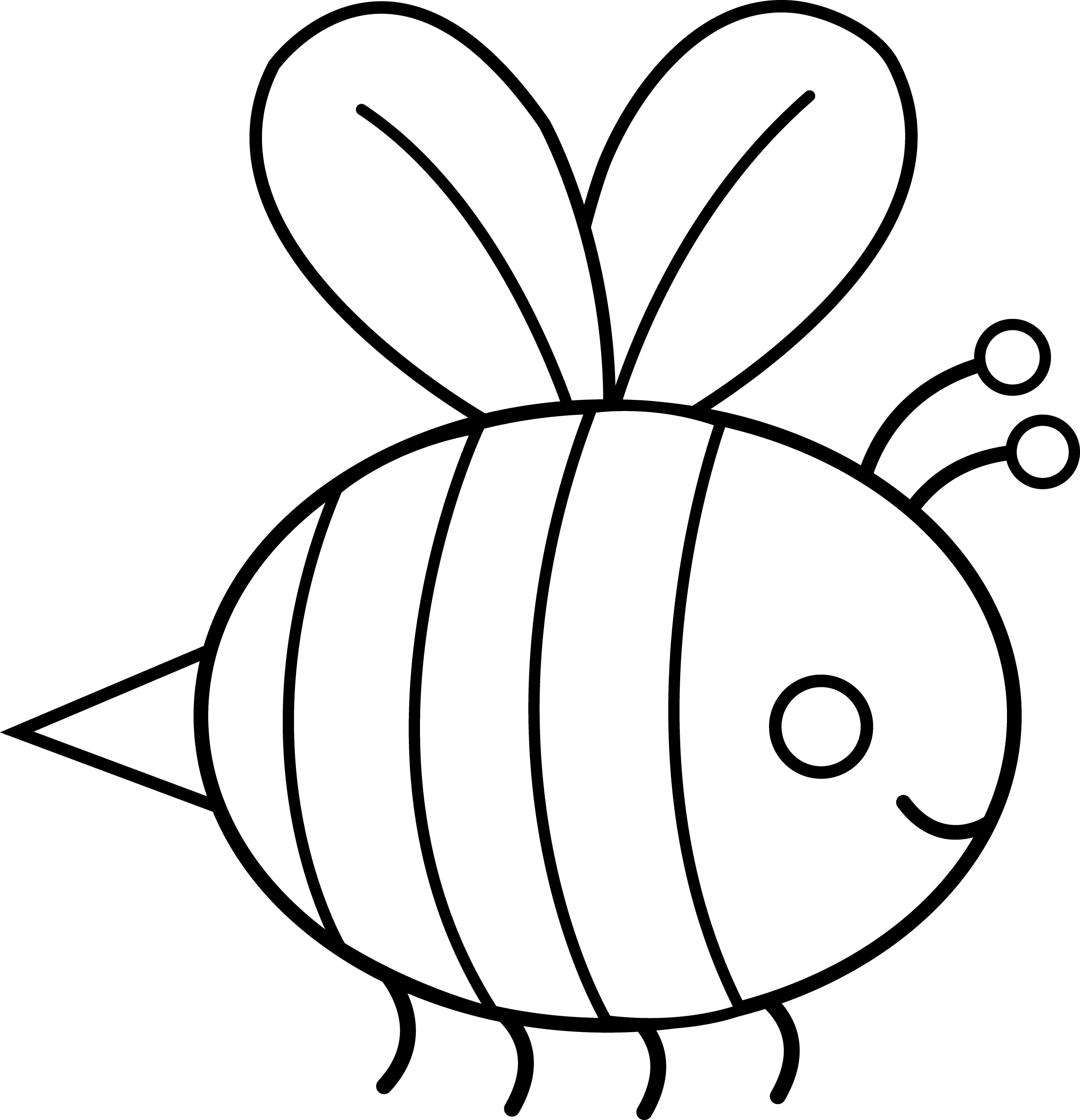 Free Bumble Bee Outline, Download Free Bumble Bee Outline png images