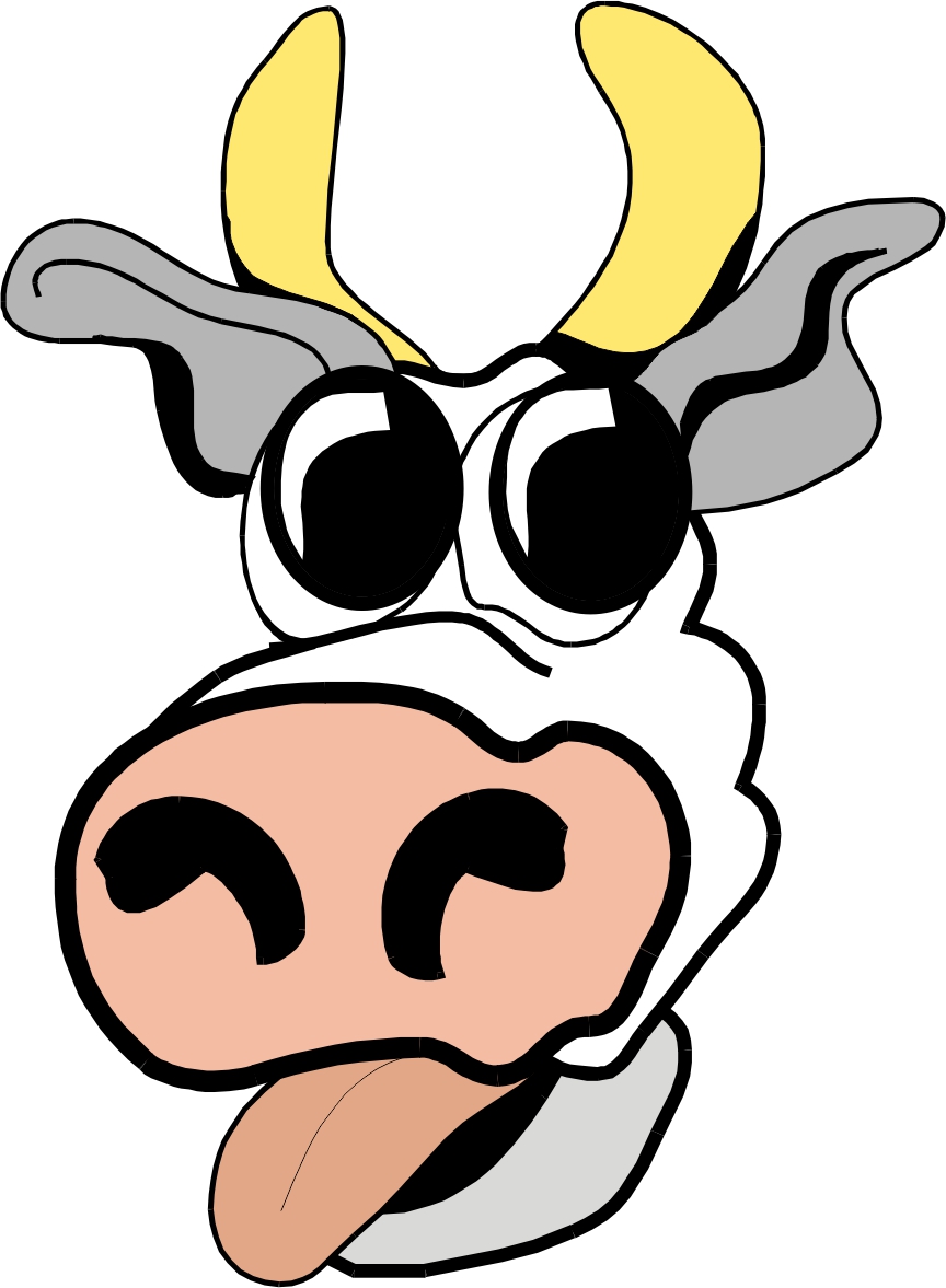 Cartoon Cow Faces - Clipart library