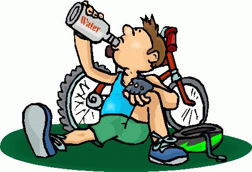 cyclist_drinking_water clipart - cyclist_drinking_water clip art