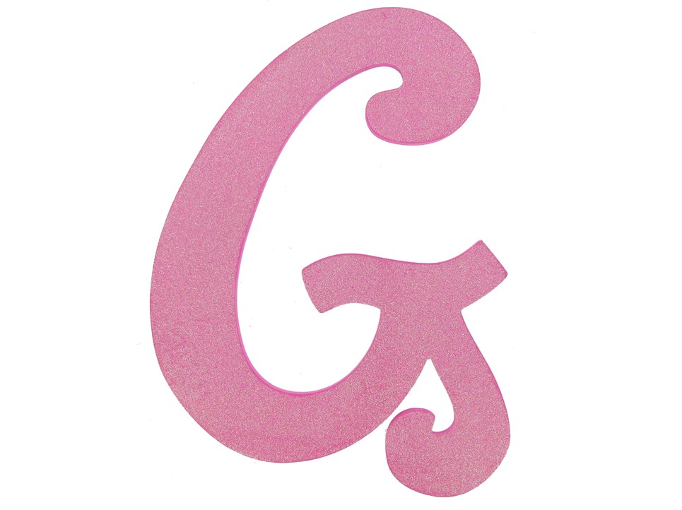 11 1/2 Hot Pink Glitter Letter - G | Shop Hobby Lobby