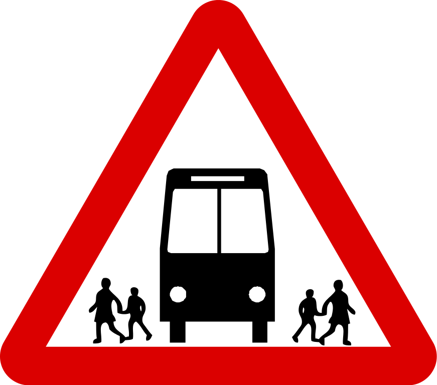 File:Singapore Road Signs - Warning Sign - Bus Stop Ahead 