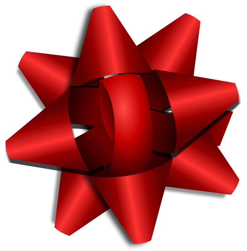 Free Red Star Ribbon Clip Art