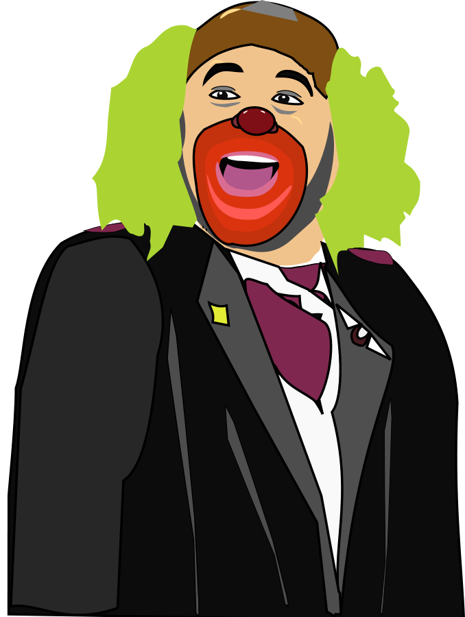 Brozo, the clown Clipart, vector clip art online, royalty free 
