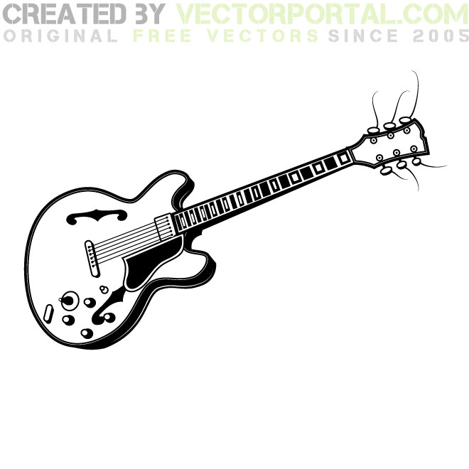 guitar clipart vector - photo #48