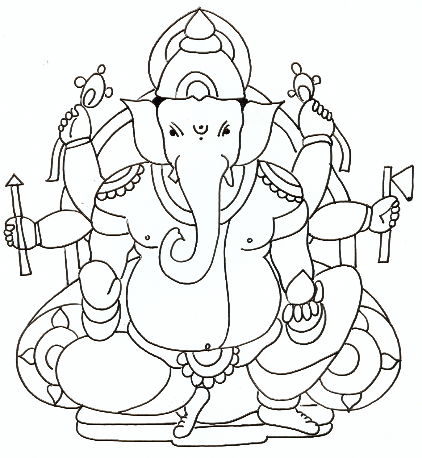Free Ganesh Drawings, Download Free Ganesh Drawings png images, Free  ClipArts on Clipart Library