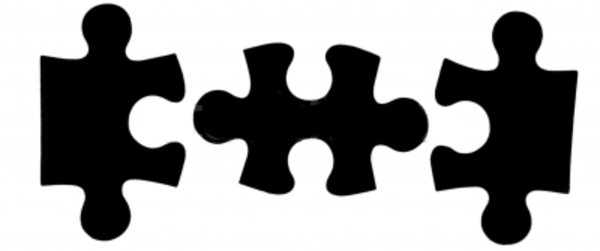 Puzzle Pieces Black - Clipart library